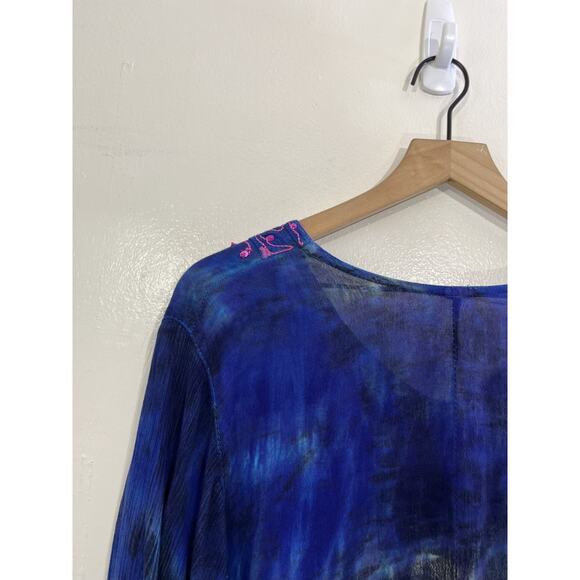 Bohemian Witchy Goblincore Top XL Hippie Festival Gypsy Renaissance Earthy - Picture 5 of 9